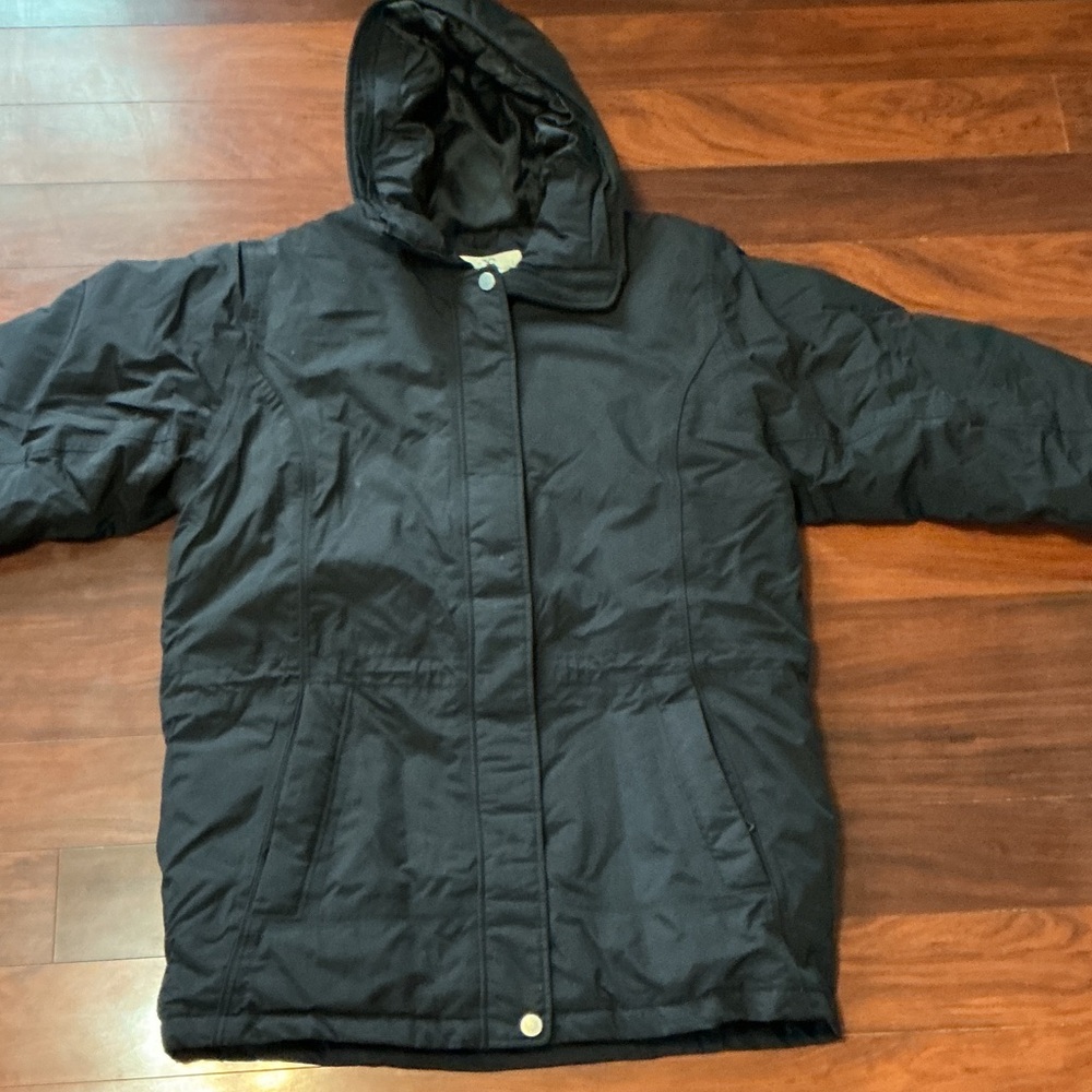 Eddie Bauer Mens Goose Down Hooded Winter Parka Jacket Sz L Tall